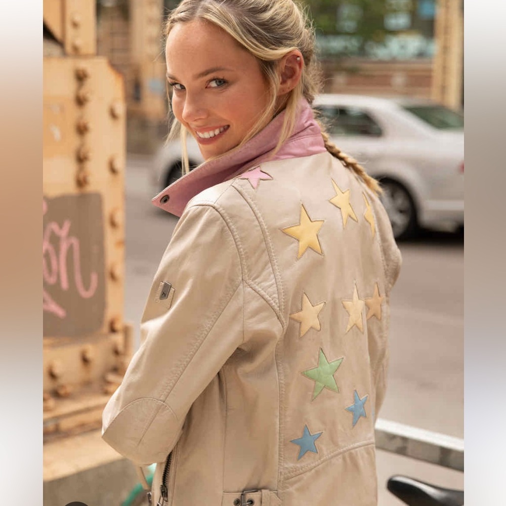 MAURITUS CHRISTY STAR LEATHER JACKET S